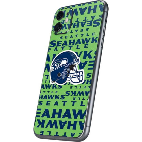 NFL Seattle Seahawks - Blast Green iPhone 11 Skin